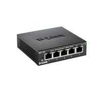 D-Link DES-105/E Switch Non-Géré L2, 5 Ports RJ-45 10/100 Mbps, Capacité 1 Gbit/s, QoS, Répertoire MAC 2000, IEEE 802.3az, Boîtier Métal Noir