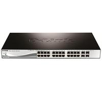 D-Link DES-1210-28P Switch Smart Web Manageable 28 Ports Ethernet 10/100mbps avec POE- Idéal pour Entreprise Administration et Réseaux Gérés