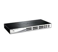 D-Link DES-1210-28P Switch Smart Web Manageable 28 ports Ethernet 10/100mbps avec POE- Idéal pour Entreprise Administration et Réseaux Gérés