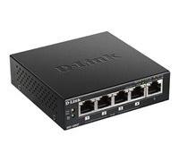 D-Link DGS-1005P/E commutateur réseau Non-géré Gigabit Ethernet (10/100/1000) Connexion Ethernet, supportant l'alimentation via ce port (PoE) Noir