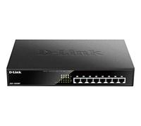 D-Link Commutateur DGS-1008MP 8 ports Gigabit PoE+ 10/100/1000 Mbps Non-géré 1U Noir