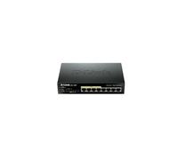 D-Link DGS-1008P/E commutateur réseau Non-géré L2 Connexion Ethernet, supportant l'alimentation via ce port (PoE) Noir