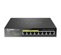 D-Link DGS-1008P/B 8-Port Gigabit Unmanaged Metal Switch with 80W across 4PoE po