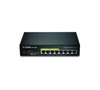 D-Link DGS-1008P/E Switch Non-Géré L2 8 ports RJ-45 Gigabit Ethernet PoE+ (4 ports) 16 Gbps, 4000 MAC, IEEE 802.3af/at, Boîtier Noir