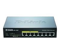 D-Link DGS-1008P/E commutateur réseau L2 Connexion Ethernet, supportant l'alimentation via ce port (PoE) Noir