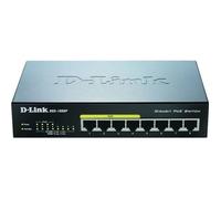 D-Link DGS-1008P/E commutateur réseau Non-géré L2 Connexion Ethernet, supportant l'alimentation via ce port (PoE) Noir