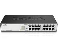 D-Link DGS-1016D/E commutateur réseau Non-géré Noir, Métallique