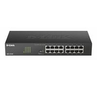 D-Link DGS-1016D/E commutateur réseau Non-géré Noir, Métallique