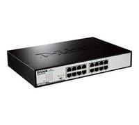 D-Link DGS-1016D/E commutateur réseau Non-géré Noir, Métallique