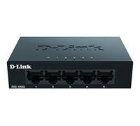 D-Link DGS-105GL Commutateur de bureau Gigabit non géré 5 ports sans ventilateur, profil bas, boîtier en métal, Plug-and-Play, 802.3az EEE