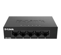 D-Link DGS-105GL Commutateur de bureau Gigabit non géré 5 ports sans ventilateur, profil bas, boîtier en métal, Plug-and-Play, 802.3az EEE