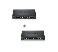 Hub USB GENERIQUE D-Link DGS 108 - Commutateur - non géré - 8 x 10/100/1000 - de bureau (pack de 2)