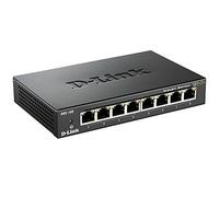 D-Link DGS-108 Switch 8 ports Gigabit Metallique 10/100/1000mbps - Idéal Partage de Connexion et Mise en Réseau Small/Home Office