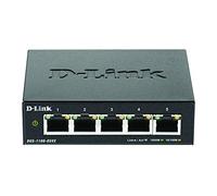 D-Link DGS-1100-05V2 Switch administrable Smart Gigabit 5 ports avec prise en charge VLAN, fonctionnalités de couche 2, QoS, 802.3az EEE, sans ventilateur