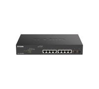 D-Link DGS-1100-10MPV2/E Switch Géré L2 Gigabit Ethernet 8 RJ45 PoE+ 2 SFP 20Gbps 1U - Standards IEEE 802.3af/at/bt, QoS, VLAN, Montage Rack