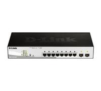 D-Link DGS-1210-08P commutateur réseau Géré L2/L3 Gigabit Ethernet (10/100/1000) Connexion Ethernet, supportant l'alimentation via ce port (PoE) Noir