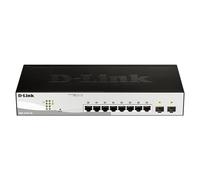 D-Link DGS-1210-10 Switch Smart+ 8 Ports Gigabit + 2 Ports SFPF - Idéal pour Entreprise Administration et Réseaux Gérés