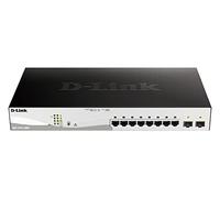 D-Link DGS-1210-10MP commutateur réseau Géré L2/L3 Gigabit Ethernet (10/100/1000) Connexion Ethernet, supportant l'alimentation via ce port (PoE) Noir