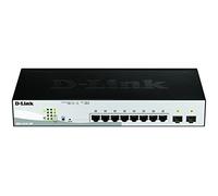 D-Link "DGS-1210-10P Géré L2 Gigabit Ethernet (10/100/1000) Connexion Ethernet, supportant l''alimentation via ce port (PoE) 1U Noir, Switch"