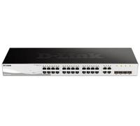 D-Link DGS-1210-24/E Switch Smart Web Manageable 24 Ports Gigabit 10/100/1000mbps + 4 Ports combinés 10/100/1000BASE-T/SFP- Idéal pour Entreprise Administration et Réseaux Gérés - Câble UE