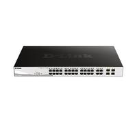 D-Link DGS 1210-24P - Commutateur - intelligent - 24 x 10/100/1000 (PoE+) + 4 x combo Gigabit Ethernet / SFP Gigabit - de bureau, Montable sur rack -