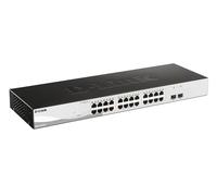 D-LINK Commutateur Smart+ DGS-1210-26 - Intelligent - 24 x 10/100/1000 + 2 x Gigabit SFP - Ordinateur de bureau, Montable sur rack