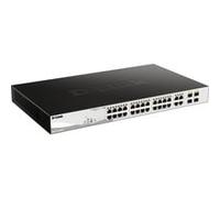 Switch réseau D-LINK DGS 1210-28MP - Commutateur - intelligent - 24 x 10/100/1000 (PoE+) + 4 x combo Gigabit - de bureau, Montable sur rack - PoE+ (370 W)