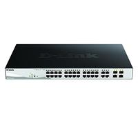 D-Link DGS-1210-28P commutateur réseau Géré L2 Gigabit Ethernet (10/100/1000) Connexion Ethernet, supportant l'alimentation via ce port (PoE) 1U Noir