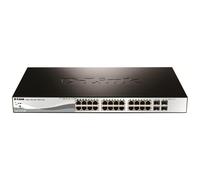 D-Link DGS-1210-28P, Géré, L2, Full duplex, Connexion Ethernet, supportant l'alimentation via ce port (PoE), Grille de montage, 1U