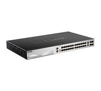 Switch réseau D-LINK DGS 1210-28P/ME - Commutateur - Géré - 24 x 10/100/1000 (PoE) + 4 x Gigabit SFP - Montable sur rack - PoE (193 W)