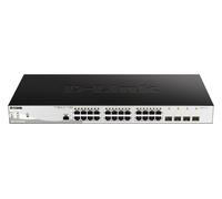 Switch réseau D-LINK DGS 1210-28P/ME - Commutateur - Géré - 24 x 10/100/1000 (PoE) + 4 x Gigabit SFP - Montable sur rack - PoE (193 W)
