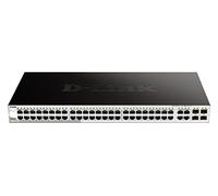 D-Link DGS-1210-48/E Switch Smart Web Manageable 48 Ports Gigabit 10/100/1000mbps + 4 Ports combinés 10/100/1000BASE-T/SFP- Idéal pour Entreprise Administration et Réseaux Gérés - Câble UE