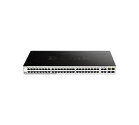D-Link DGS-1210-52 Switch Gigabit Ethernet L2 Géré 48 ports RJ45 10/100/1000 + 4 ports Combo SFP, QoS, VLAN, CLI, Web, 1U, Noir