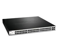 D-Link Commutateur intelligent DGS 1210-52MP 48x Gigabit PoE 4 ports combo 370W montable sur rack