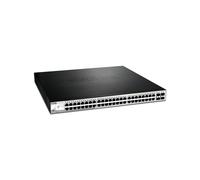 D-Link DGS-1210-52MP/E Switch Géré L2 Gigabit Ethernet 48xRJ45 + 4xSFP, PoE 370W, 104 Gbit/s, QoS, VLAN, IGMP, Mémoire 128MB, Noir/Gris
