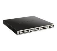 D-Link Commutateur intelligent DGS 1210-52MP 48x Gigabit PoE 4 ports combo 370W montable sur rack