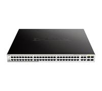 D-Link DGS-1210-52MP Switch Smart 48 Ports Gigabit PoE/PoE+ + 4 Ports Combo 1000BaseT/SFP - Budget PoE 370W - Switch ONVIF - Idéal pour Entreprise Administration et Réseaux Gérés