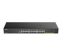 DGS 1250-28X - Commutateur - L3 Lite - intelligent - 24 x 10/100/1000 + 4 x 10 Gigabit SFP+ - Montable sur rack