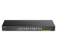 D-Link DGS-1250-28X Switch Smart+ 24-Port Gigabit + 4x 10G SFP+ Idéal pour Entreprise Administration et Réseaux Gérés