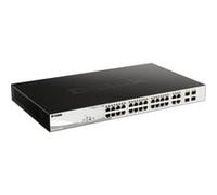 Switch réseau D-LINK DGS 1250-28XMP - Commutateur - L3 Lite - intelligent - 24 x 10/100/1000 (PoE) + 4 x 10 Gigabit SFP+ - Montable sur rack - PoE (370 W)