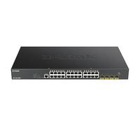 Switch réseau D-LINK DGS 1250-28XMP - Commutateur - L3 Lite - intelligent - 24 x 10/100/1000 (PoE) + 4 x 10 Gigabit SFP+ - Montable sur rack - PoE (370 W)