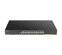 Switch réseau D-LINK DGS 1250-28XMP - Commutateur - L3 Lite - intelligent - 24 x 10/100/1000 (PoE) + 4 x 10 Gigabit SFP+ - Montable sur rack - PoE (370 W)