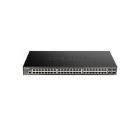 D-Link DGS-1250-52X Switch L3 Gigabit Ethernet 48 ports RJ-45 + 4 SFP+ 10G, QoS, VLAN, ACL, capacité 176 Gbit/s, 32000 MAC, montage en rack