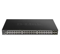 DGS 1250-52XMP - Commutateur - L3 Lite - intelligent - 48 x 10/100/1000 (PoE) + 4 x 10 Gigabit SFP+ - Montable sur rack - PoE (370 W)