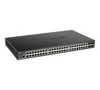 Switch réseau D-LINK DGS 1250-52XMP - Commutateur - L3 Lite - intelligent - 48 x 10/100/1000 (PoE) + 4 x 10 Gigabit SFP+ - Montable sur rack - PoE (370 W)