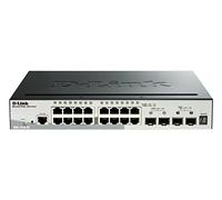 D-Link DGS-1510-20/E Switch Smart Manageable 20 Ports Gigabit 10/100/1000mbps, Réseaux Gérés - Cordon d'alimentation UE Uniquement Noir/Gris 20 Ports|16x1G|2xSFP|2x10G SFP+