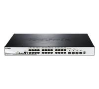 D-Link Commutateur géré DGS-1510-28XMP L2/L3 24x1G PoE+ 4x10G SFP+ 370W Noir/Gris