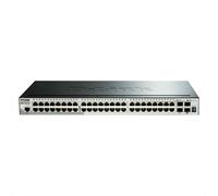 D-Link DGS-1510-52X/E, 52-Ports Layer 2/3 Smart Managed Gigabit Stack Switch (48x 10/100/1000 Mbit/s Ports, 4X 10G SFP+) - Cordon d'alimentation UE Uniquement Noir/Gris
