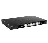 D-Link Commutateur DGS 1520-28MP C3 intelligent 20x1GPoE+ 4x2.5G 2x10G 2xSFP+ 370W Montable sur rack