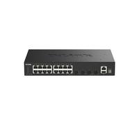 D-Link Commutateur intelligent SmartPro DGS-1530-20 – 16 x 10/100/1000 + 4 x 10Gb SFP+ – Bureau/Rack
